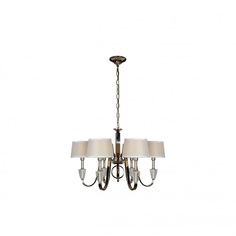 Подвесная люстра ilamp opera (ilamp) серебристый 60 см.