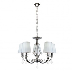 Подвесная люстра ilamp amadea (ilamp) серебристый 66 см.