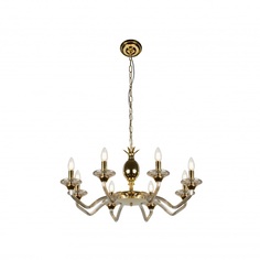 Подвесная люстра ilamp flo (ilamp) золотой 43 см.