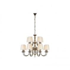 Подвесная люстра ilamp armonia (ilamp) серебристый 70 см.