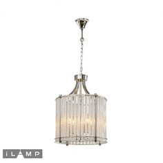 Подвесная люстра manhattan (ilamp) серебристый 36x48 см.
