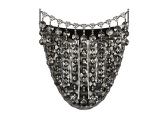 Бра crystal black (bohemia ivele crystal) серебристый 19x21x8 см.