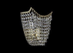 Бра crystal gold (bohemia ivele crystal) золотой 22x22x8 см.