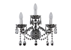 Бра bogemia black iii (bohemia ivele crystal) черный 39x32x18 см.
