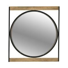Зеркало настенное woody (to4rooms) черный 65x70x4 см.