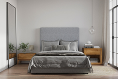 Кровать магда с подъемным механизмом 180*200 (myfurnish) серый 195x140x220 см.