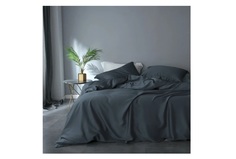 Комплект постельного белья (евро) gently dark blue (elhomme) синий 43x10x32 см.