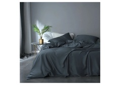 Комплект постельного белья (евро макси) gently dark blue (elhomme) синий 43x10x32 см.