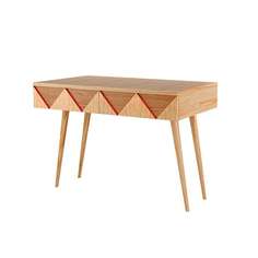 Консоль woo desk (woodi) коричневый 80x84x35 см.