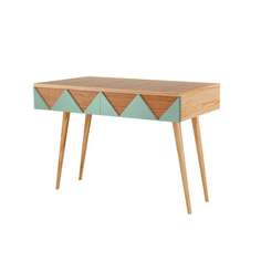 Консоль woo desk (woodi) бирюзовый 80x84x35 см.