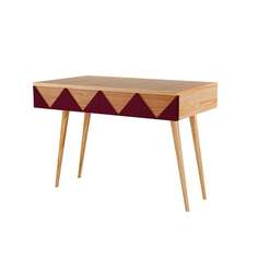Консоль woo desk (woodi) красный 80x84x35 см.