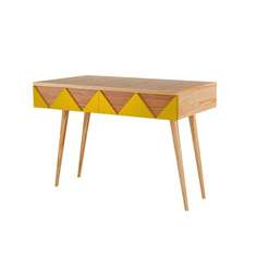 Консоль woo desk (woodi) желтый 80x84x35 см.