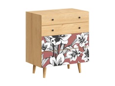 Комод frida (ogogo) красный 76x86x45 см.