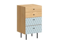 Комод frida (ogogo) зеленый 50x86x45 см.