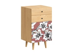 Комод frida (ogogo) красный 50x86x45 см.