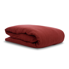 Пододеяльник essential (tkano) красный 200x200 см.