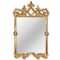 Настенное зеркало «маргарет голд» (object desire) золотой 68x110x4 см.