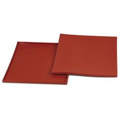 Противень для приготовления 32,5 х 32,5 см силиконовый (silikomart) красный 33x1x33 см.