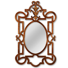 Настенное зеркало «аваллон / бронза» (object desire) бронзовый 70x114x3 см.