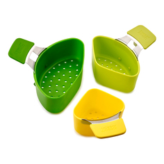 Набор из пароварок nest (3шт) (joseph joseph) зеленый 15x13x8 см.