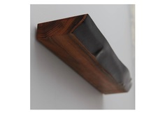 Полка с обработкой черной эпоксидной смолой (wowbotanica) коричневый 65x3x11 см.