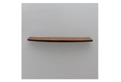 Полка с обработкой черной эпоксидной смолой (wowbotanica) коричневый 131x3x22 см.