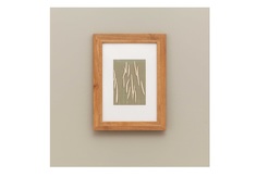 Картина с флумом (wowbotanica) бежевый 27x36 см.