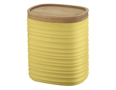Емкость для хранения с бамбуковой крышкой tierra (guzzini) желтый 20x18x13 см.
