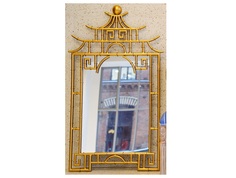 Настенное зеркало «дайто» (object desire) золотой 74x128x4 см.