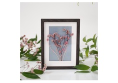 Панно с нежно-розовым лимониумом (wowbotanica) мультиколор 13x18 см.