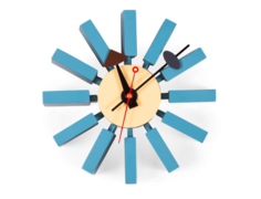 Часы настенные block clock (desondo) синий 7 см.