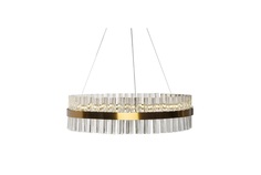 Люстра стеклянная led (garda decor) прозрачный 60x15 см.