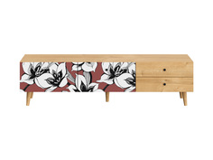 Тумба frida (ogogo) красный 181x47x50 см.