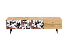 Тумба frida (ogogo) красный 181x47x50 см.