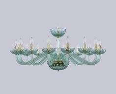 Люстра birusa (bohemia ivele crystal) зеленый 47 см.