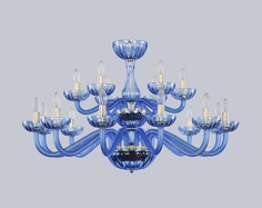 Люстра (bohemia ivele crystal) синий 65 см.