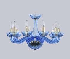 Люстра aquamarine-s (bohemia ivele crystal) синий 37 см.