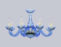 Люстра aquamarime m-1h (bohemia ivele crystal) синий 40 см.