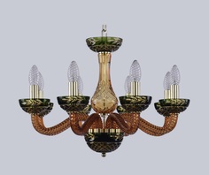 Люстра amber green (bohemia ivele crystal) коричневый 36 см.