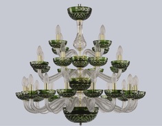 Люстра clear green (bohemia ivele crystal) зеленый 88 см.