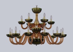 Люстра amber green h-1j (bohemia ivele crystal) зеленый 65 см.