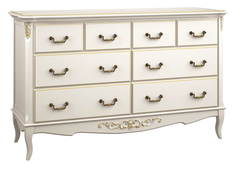 Комод gold wood-8 (la neige) белый 156.0x52.5x95.0 см.
