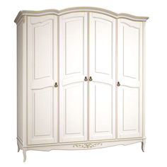 Шкаф gold wood 4d (la neige) белый 209.0x66.0x226.0 см.