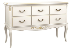 Консоль gold wood-6 (la neige) белый 156.0x52.0x96.5 см.