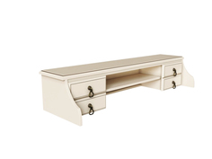 Бюро для письменного стола gold wood (la neige) белый 126.0x37.0x25.5 см.