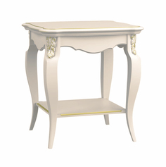 Стол gold wood (la neige) белый 60.0x60.0x62.0 см.