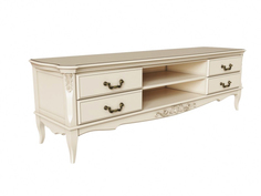 Тумба под тв gold wood n4 (la neige) белый 182.0x48.0x60.0 см.