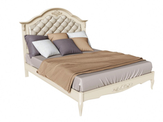 Кровать gold wood n160 (la neige) бежевый 179.0x210.5x129.0 см.