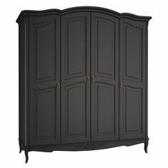 Шкаф black wood 4 (la neige) черный 209.0x66.0x226.0 см.