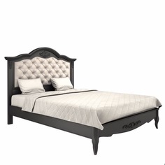Кровать black wood 160 (la neige) черный 179.0x210.5x129.0 см.